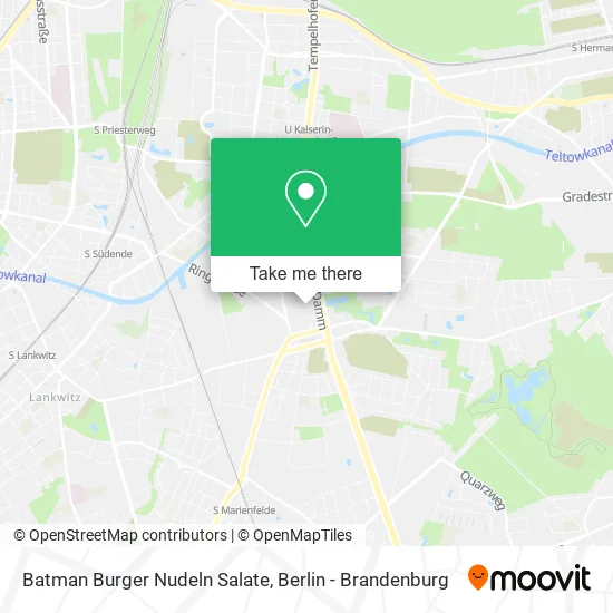 Карта Batman Burger Nudeln Salate