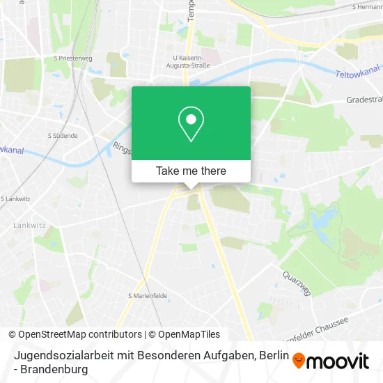 Jugendsozialarbeit mit Besonderen Aufgaben map