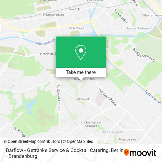 Карта Barflow - Getränke Service & Cocktail Catering