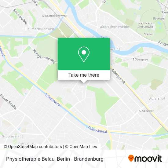 Physiotherapie Belau map
