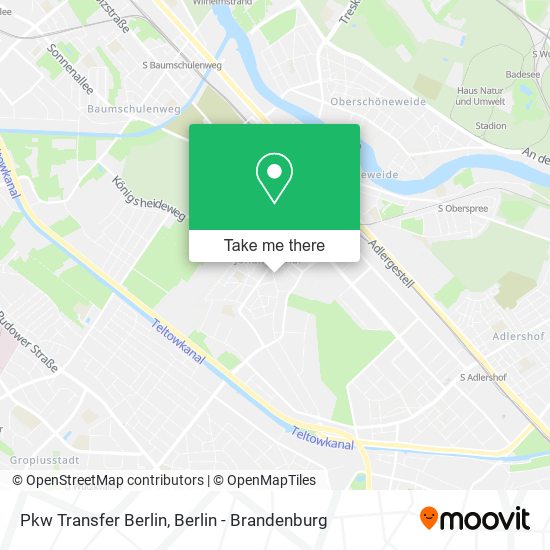 Pkw Transfer Berlin map