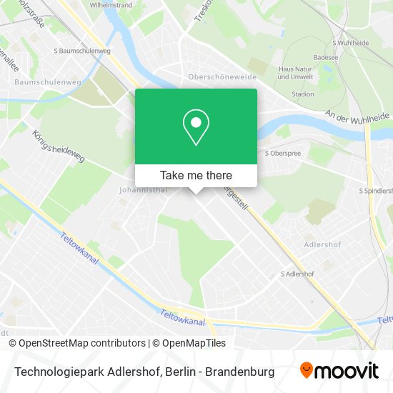 Technologiepark Adlershof map
