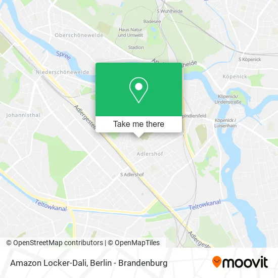 Amazon Locker-Dali map