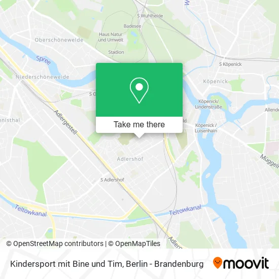 Карта Kindersport mit Bine und Tim