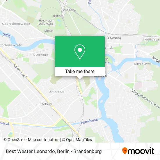 Карта Best Wester Leonardo