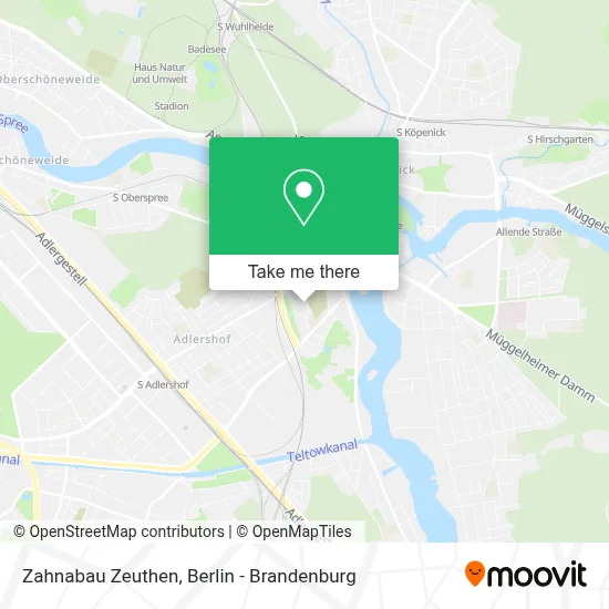 Zahnabau Zeuthen map