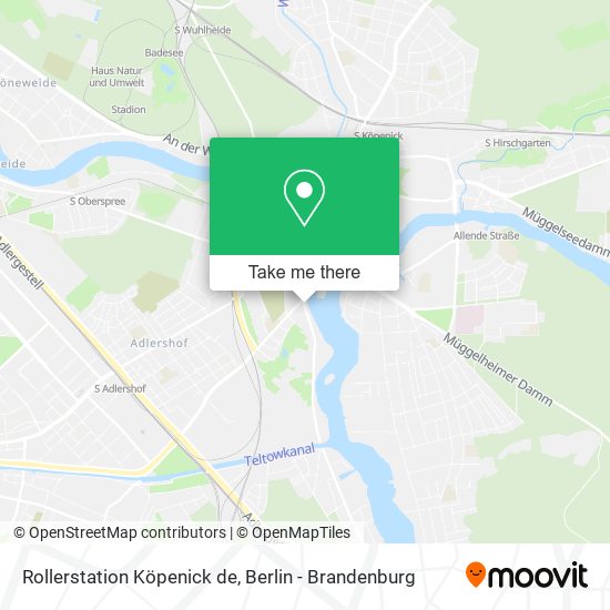 Карта Rollerstation Köpenick de