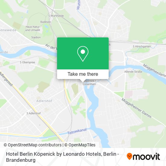 Hotel Berlin Köpenick by Leonardo Hotels map