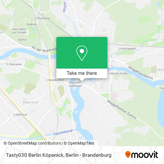 Карта Tasty030 Berlin Köpenick