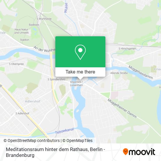 Meditationsraum hinter dem Rathaus map