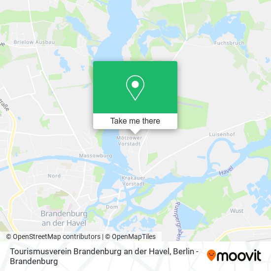 Tourismusverein Brandenburg an der Havel map