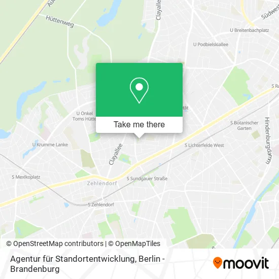 Карта Agentur für Standortentwicklung