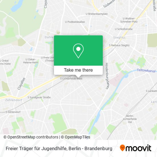 Карта Freier Träger für Jugendhilfe