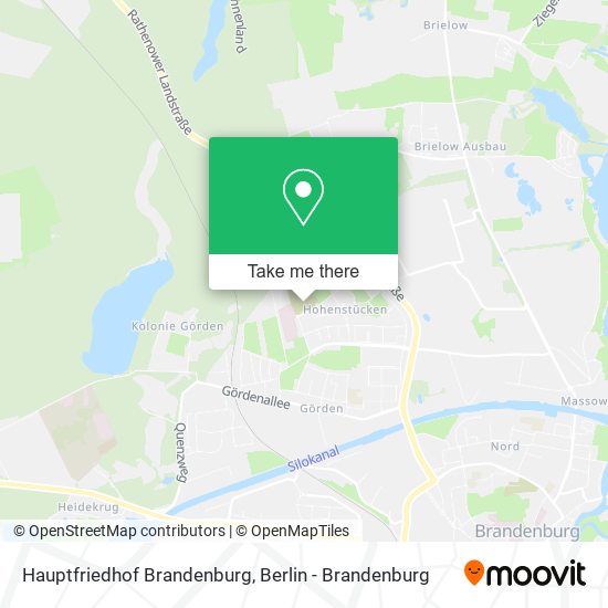 Hauptfriedhof Brandenburg map