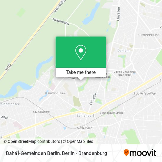 Bahá'Í-Gemeinden Berlin map