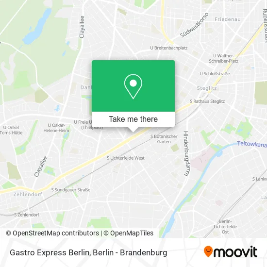 Карта Gastro Express Berlin