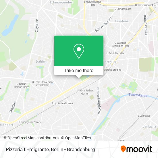 Pizzeria L'Emigrante map