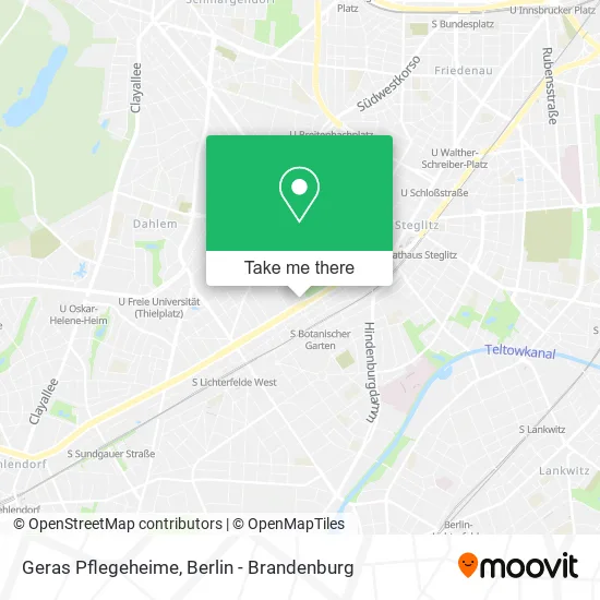 Карта Geras Pflegeheime
