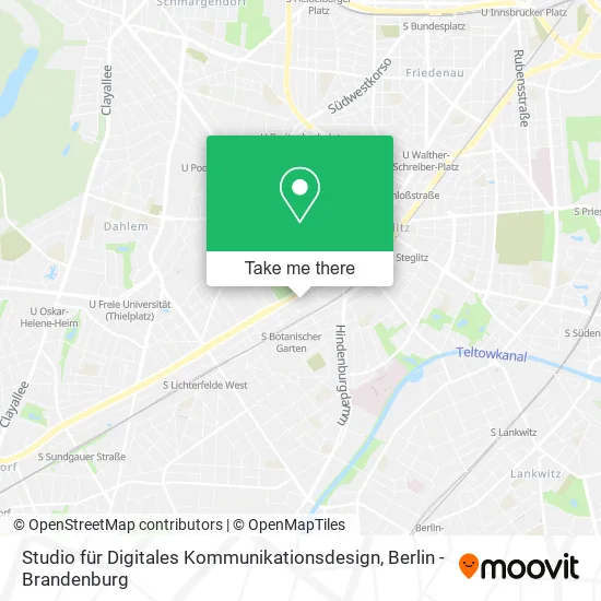 Карта Studio für Digitales Kommunikationsdesign