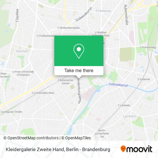 Kleidergalerie Zweite Hand map