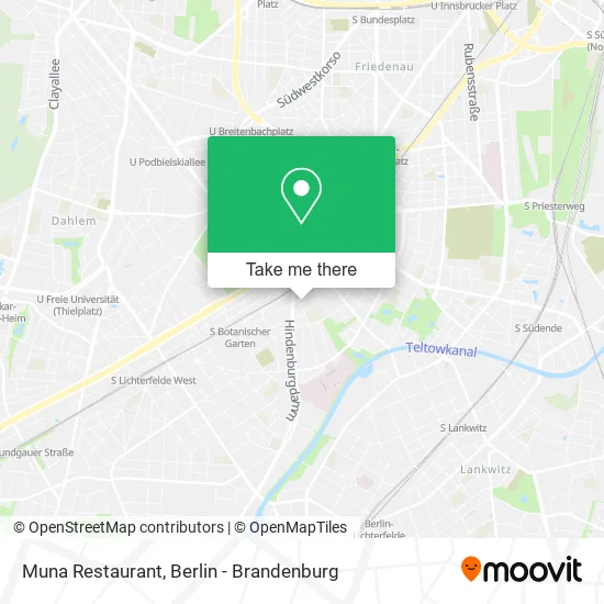 Карта Muna Restaurant