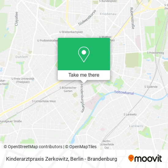 Карта Kinderarztpraxis Zerkowitz
