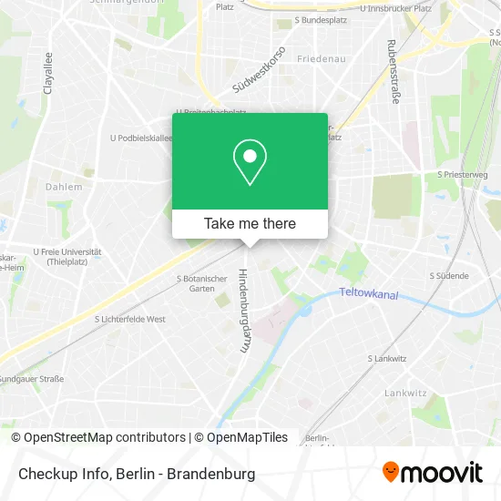 Карта Checkup Info