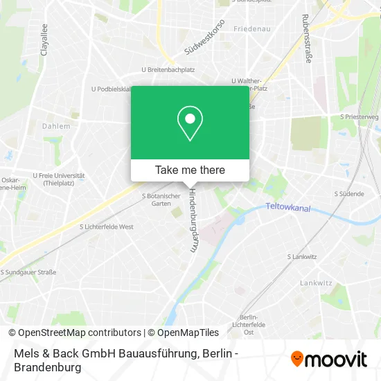 Карта Mels & Back GmbH Bauausführung