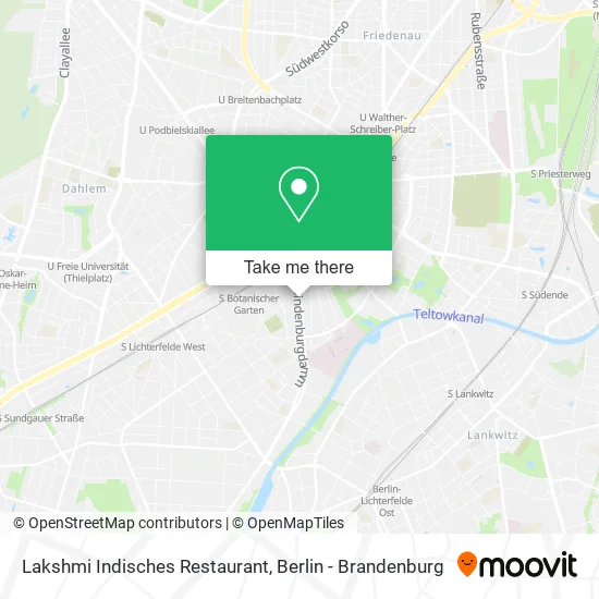 Lakshmi Indisches Restaurant map