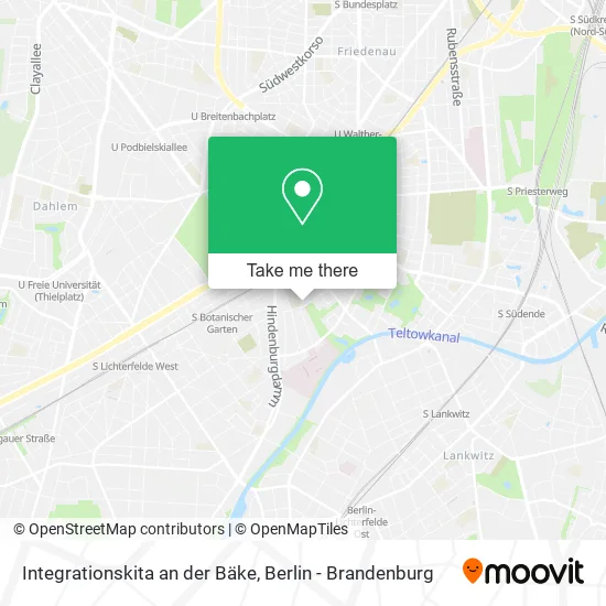 Карта Integrationskita an der Bäke