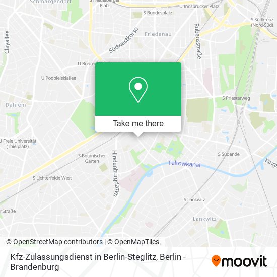 Kfz-Zulassungsdienst in Berlin-Steglitz map