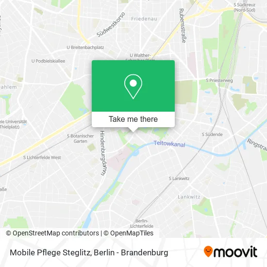 Mobile Pflege Steglitz map
