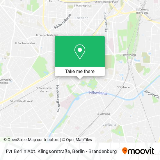 Fvt Berlin Abt. Klingsorstraße map