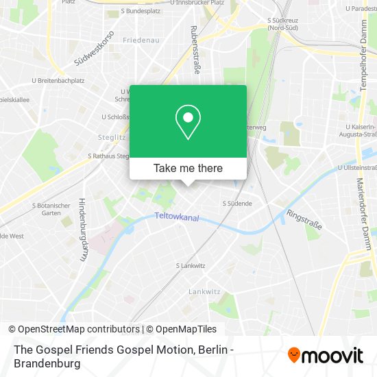 The Gospel Friends Gospel Motion map