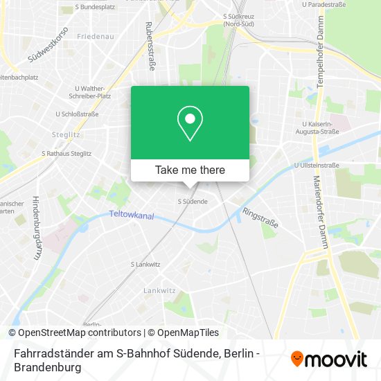 Fahrradständer am S-Bahnhof Südende map