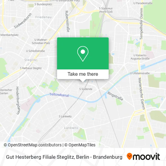 Gut Hesterberg Filiale Steglitz map