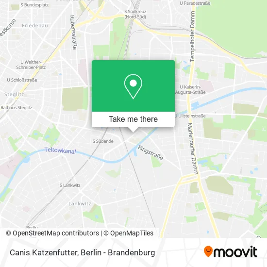 Карта Canis Katzenfutter