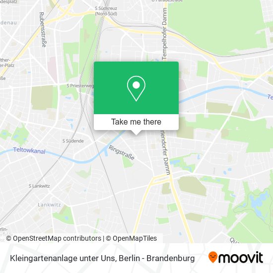 Kleingartenanlage unter Uns map