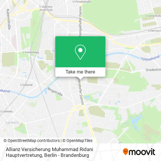 Карта Allianz Versicherung Muhammad Ridani Hauptvertretung