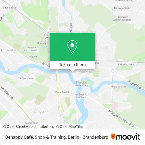 Карта Behappy Café, Shop & Training
