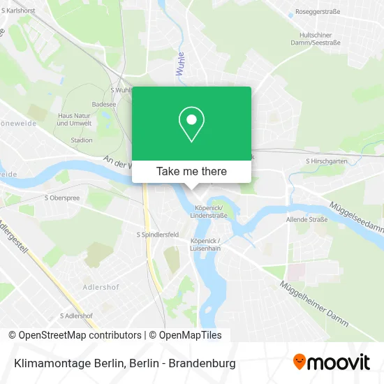 Klimamontage Berlin map