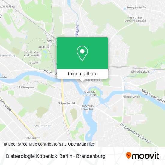 Diabetologie Köpenick map