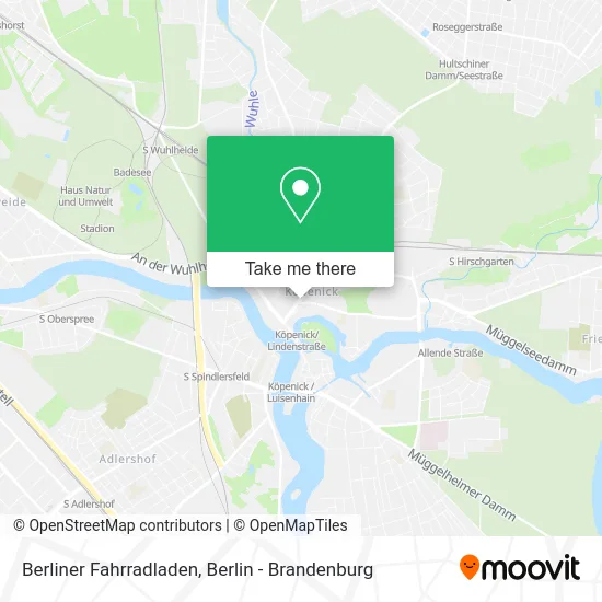 Карта Berliner Fahrradladen