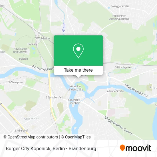 Карта Burger City Köpenick
