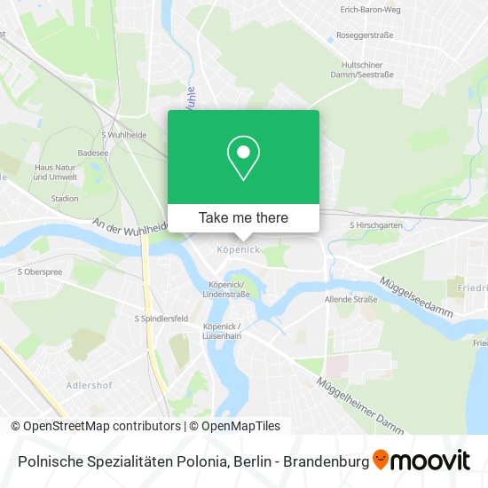 Polnische Spezialitäten Polonia map