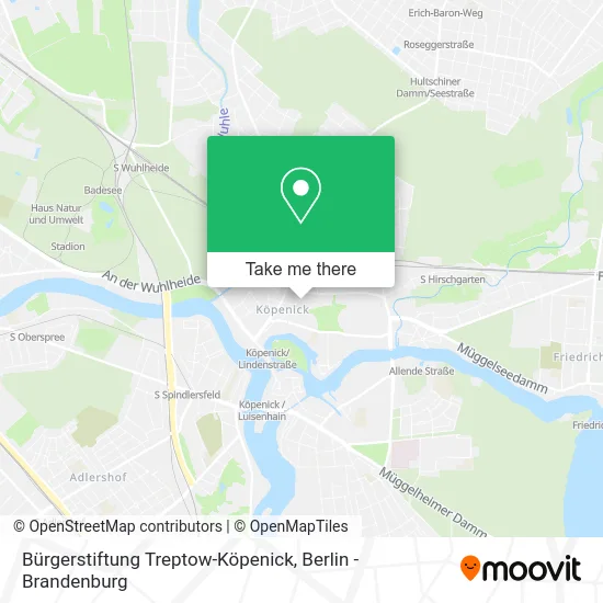 Карта Bürgerstiftung Treptow-Köpenick