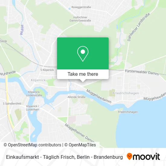 Карта Einkaufsmarkt - Täglich Frisch