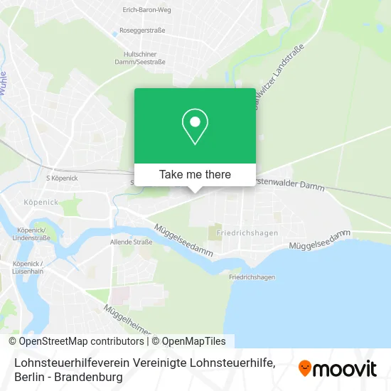 Карта Lohnsteuerhilfeverein Vereinigte Lohnsteuerhilfe