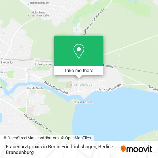Frauenarztpraxis in Berlin Friedrichshagen map