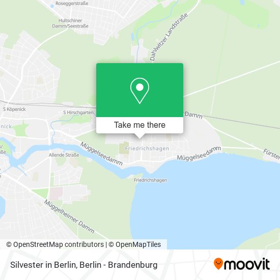 Silvester in Berlin map